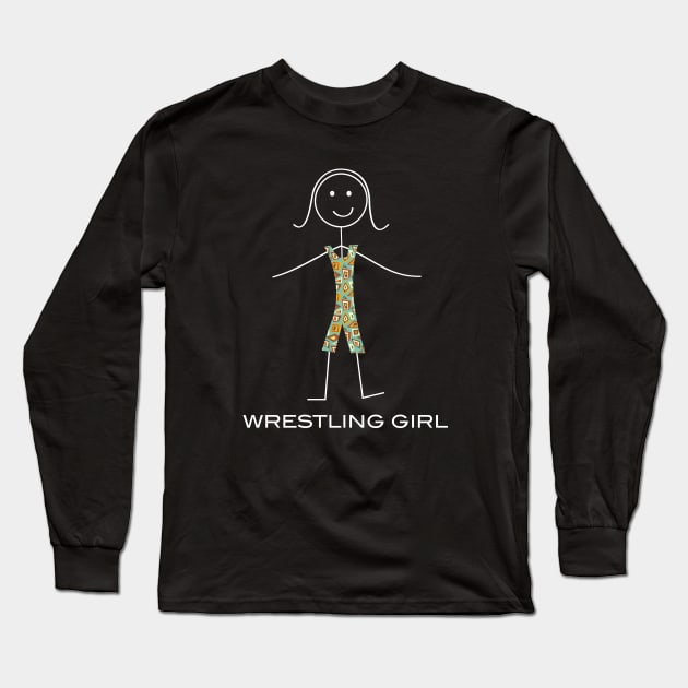 Funny Womens Wrestling Design Long Sleeve T-Shirt by whyitsme
